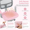 Kids Desk Chair Children Study Chair with Adjustable Height Armrest and Footrest-Pink