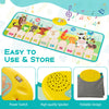 Kids Musical Animal Farm Mat with 10 Piano Keys and 10 Built-in Songs