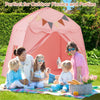 Kids Play Tent Bed Tent Extra Large with Lights for 3-12 Years Old-Pink