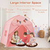Kids Play Tent Bed Tent Extra Large with Lights for 3-12 Years Old-Pink
