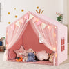 Kids Play Tent 3-4 Kids Large Play Tent House with Fabric and Screen Curtains-Pink
