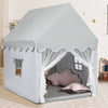 Kids Play Tent with Padded Mat Indoor Playhouse-Grey
