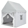 Kids Play Tent with Padded Mat Indoor Playhouse-Grey