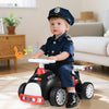 Kids Ride On Car Sliding Toy with Music and Cool Rear Wings-Black &amp; Red