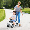 Kids Ride On Push Car Foot-to-Floor Walking Sliding Toy Car-White