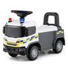 Kids Ride On Push Car with Lights and Under-seat Storage-White