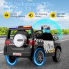 12V Kid Ride on Police Car with Remote Control for Children-White