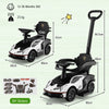 Kids Licensed Lamborghini Ride on Car with Push Handle-White