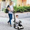 Kids Licensed Lamborghini Ride on Car with Push Handle-White