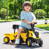 Kids Ride on Tractor Licensed Caterpillar Foot to Floor Sliding Car-Yellow & Black