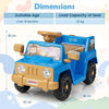 6V Kids Riding Toy with Sound Effects One-Button Start-Navy