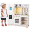 Kitchen Playset for Kids with Realistic Lights and Sounds-White