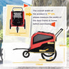 PawHut 2 in 1 Dog Bike Trailer Pet Stroller for Large Dogs with Hitch, 20