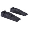 DURHAND 2 Pieces Car Ramps Heavy Duty 2.5 Ton Motorhome Levelling Ramps, Plastic Garage Workshop Car Lift, Portable Automotive Vehicle Campervan Car Ramp, Black
