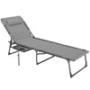 Outsunny Five-Position Reclining Sun Lounger - Grey