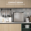 HOMCOM 35L Mini Freezer, -24√¢‚Äû∆í to -14√¢‚Äû∆í Temperature - Silver Tone