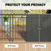 Outsunny 2Pcs Plastic Privacy Screening Fence, 1m x 5 m Waterproof Windbreak Fence, Dark Grey