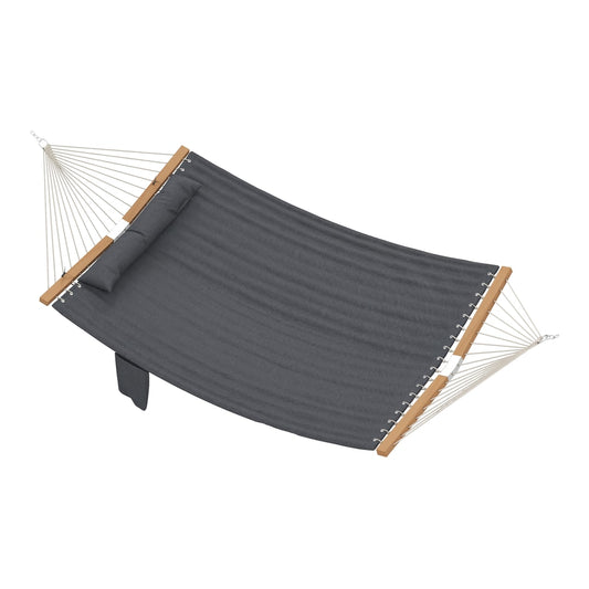 Outsunny Double Hammock 2 Person Swing Bed in Grey