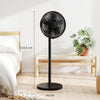 HOMCOM 40 cm Standing Fan, Cooling Floor Fan with 80Â° Oscillating, Adjustable Tilt and Height, 4 Speed, Remote Control, Black