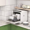 HOMCOM Six-Programme Countertop Dishwasher - White