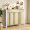 HOMCOM 93 x 119cm Rustic-Look Radiator Cover - Oak