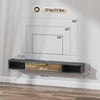 HOMCOM 140 cm Floating TV Stand with Storage - Charcoal Grey
