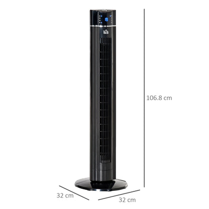 HOMCOM Anion Tower Fan in Black
