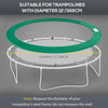 HOMCOM 12FT Replacement Trampoline Pad Thick Foam Safety Î¦366cm Spring Cover Bounce Padding - Green
