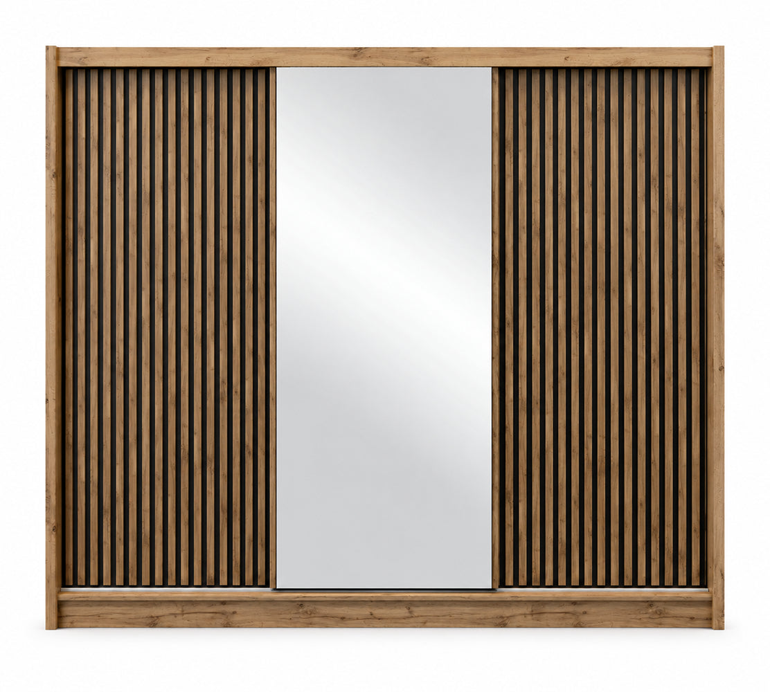 London Mirrored Sliding Door Wardrobe
