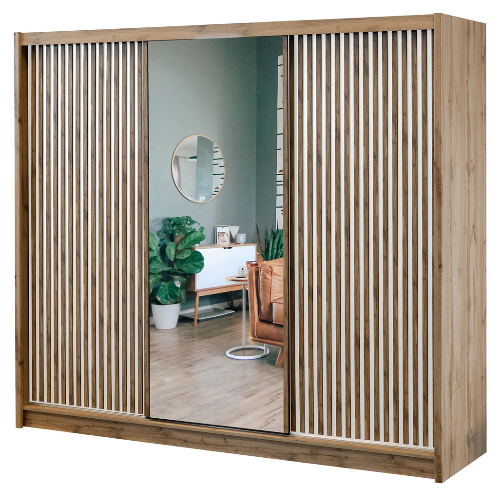 London Mirrored Sliding Door Wardrobe
