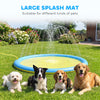 PawHut Dog Splash Pad for Pets Dog Bath Pool Water Game