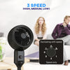 HOMCOM Air Circulator Fan Pedestal Cooling Fan with 3 Speed and Carry Handle, 9 Inch, Black