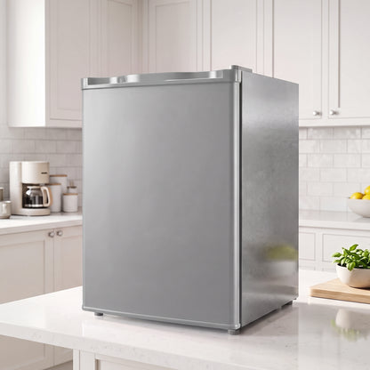 HOMCOM 73 L Mini Fridge with Chiller Box in Grey