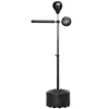 SPORTNOW Adjustable Speed Bag, Boxing Bag, with Stand, Reflex Bar, Punching Pad, Black
