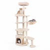 Large Multi-Level Cat Tree with Sisal-Covered Scratching Posts-Beige