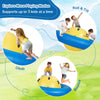 Inflatable Dome Rocker Bouncer for Kids with 6 Built-in Handles-Yellow