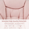 Large Lazy Chair with Cozy Head Pillow and Storage Pocket-Pink