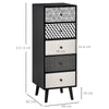 HOMCOM Chest of Drawers, 5 Drawer Dresser, Vertical Storage Organizer Unit for Bedroom, Living Room