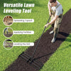 Lawn Leveling Rake Heavy Duty Lawn Level Tool for Soil Farm-Black