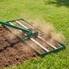 Lawn Leveling Rake Heavy Duty Lawn Level Tool for Soil Farm-Green