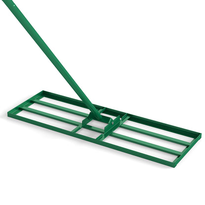 Lawn Leveling Rake Heavy Duty Lawn Level Tool for Soil Farm-Green