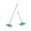 Lawn Leveling Rake Heavy-Duty Metal Levelawn Tool with 43 x 25 cm Plate-Green