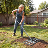 Lawn Leveling Rake Heavy-Duty Metal Levelawn Tool with 43 x 25 cm Plate-Silver