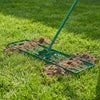 Lawn Leveling Rake with 177cm Adjustable Long Handle and Anti-Slip Grip-Green