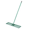 Lawn Leveling Rake with 177cm Adjustable Long Handle and Anti-Slip Grip-Green