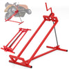 Lawn Mower Lift Jack Riding Mower Lift with Adjustable Height and Angle-Red