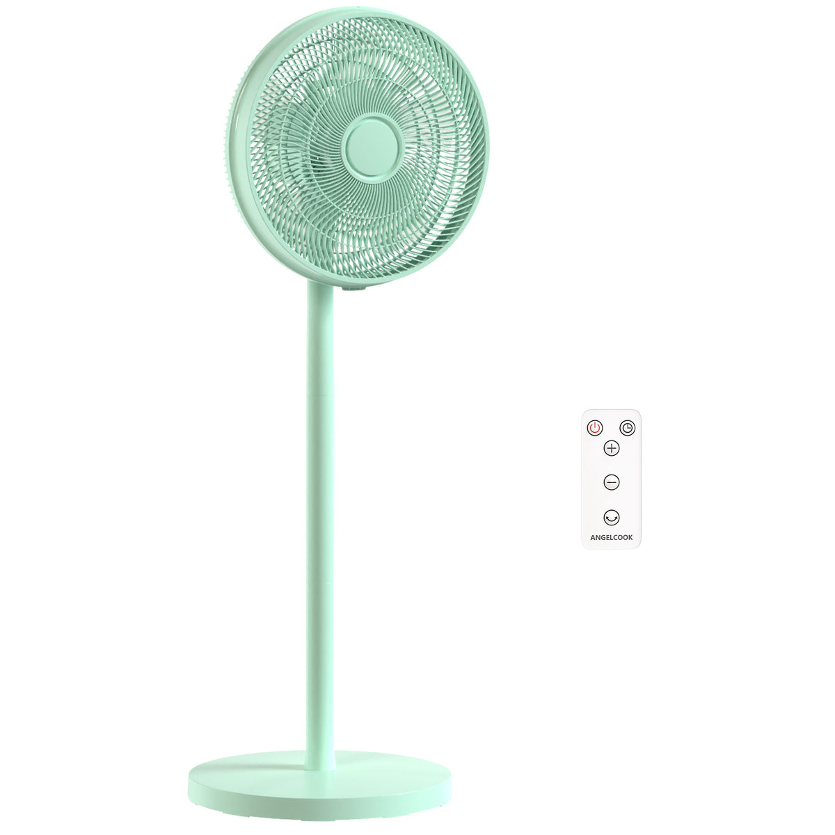 HOMCOM 40 cm Standing Fan in Green