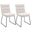 Leisure Chair Upholstered Accent Chair with Wood Heavy-duty Metal Frame-White