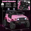 12V 7Ah Licensed Toyota FJ Cruiser Electric Car with Remote Control-Pink
