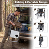 Lightweight Portable Directors Chair with Side Table and Cup Holder-Camouflage
